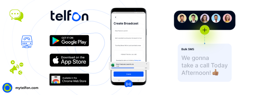 Telfon's SMS Broadcasting