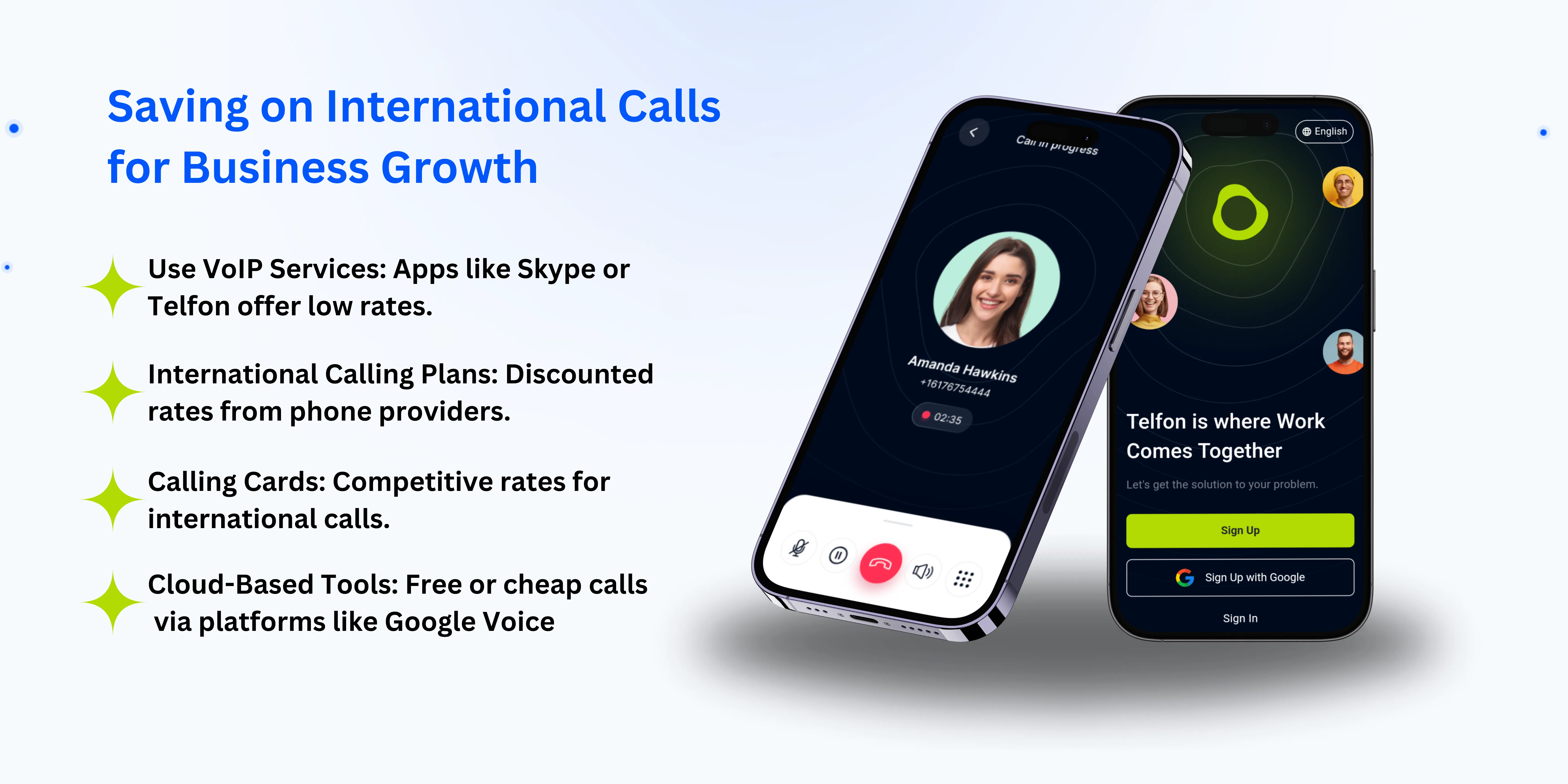 save on international calls