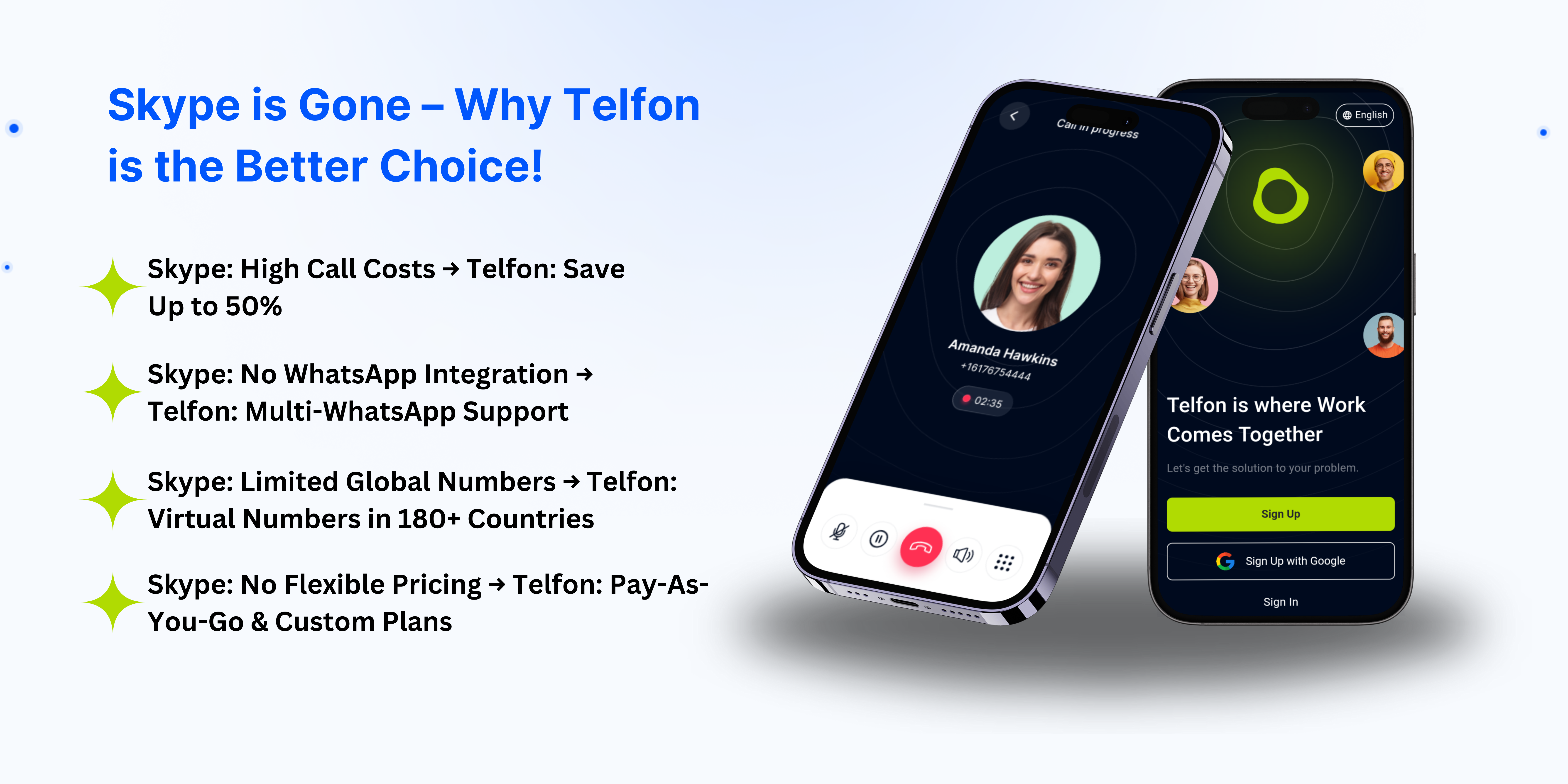 telfon is better choice