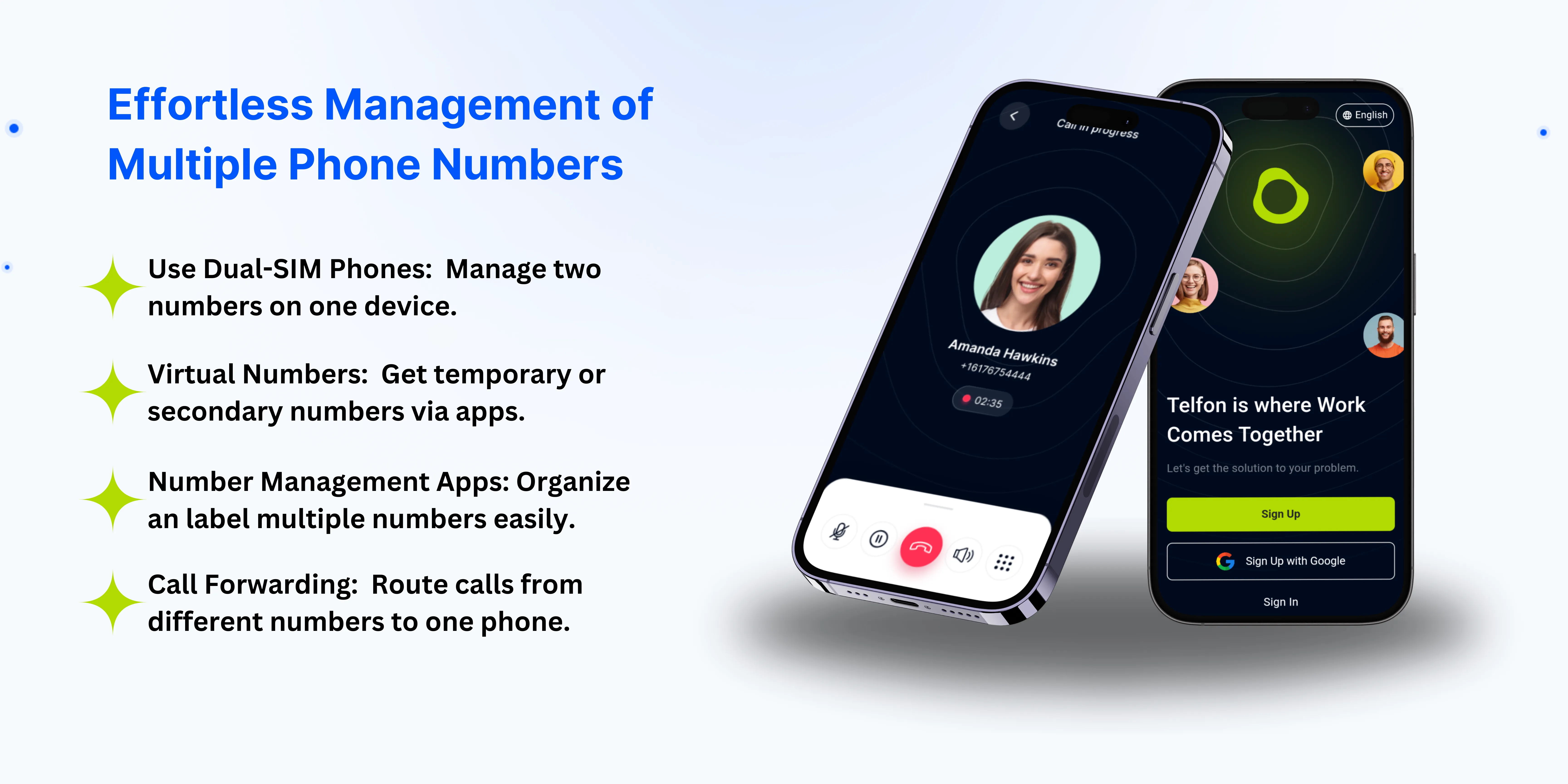 multiple phone numbers