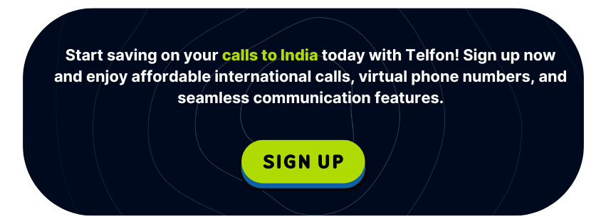 Calling India from the US