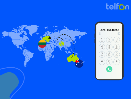 call lithuania from australia