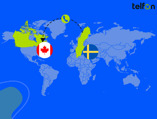 call sweden from canada