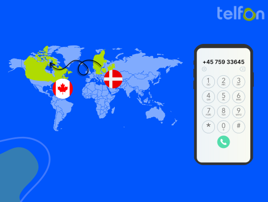 call denmark from canada