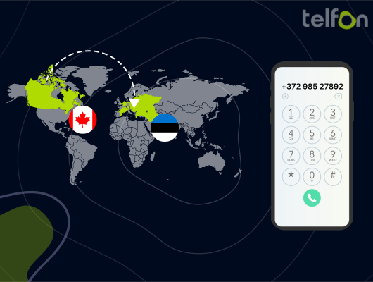 call estonia from canada